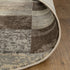 12' Beige Slate Gray And Brown Patchwork Runner Rug
